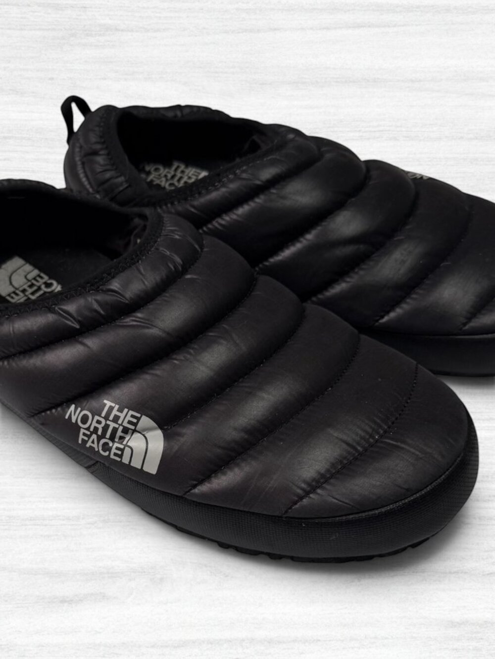 The North Face Nuptse Mule Black Puffer Slip On Slippers Shoes Men’s 12